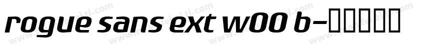 rogue sans ext w00 b字体转换